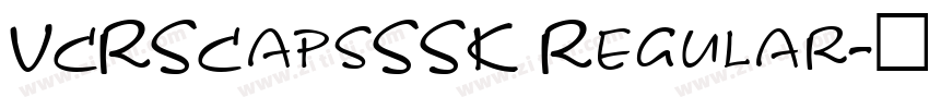 VCRSCapsSSK Regular字体转换